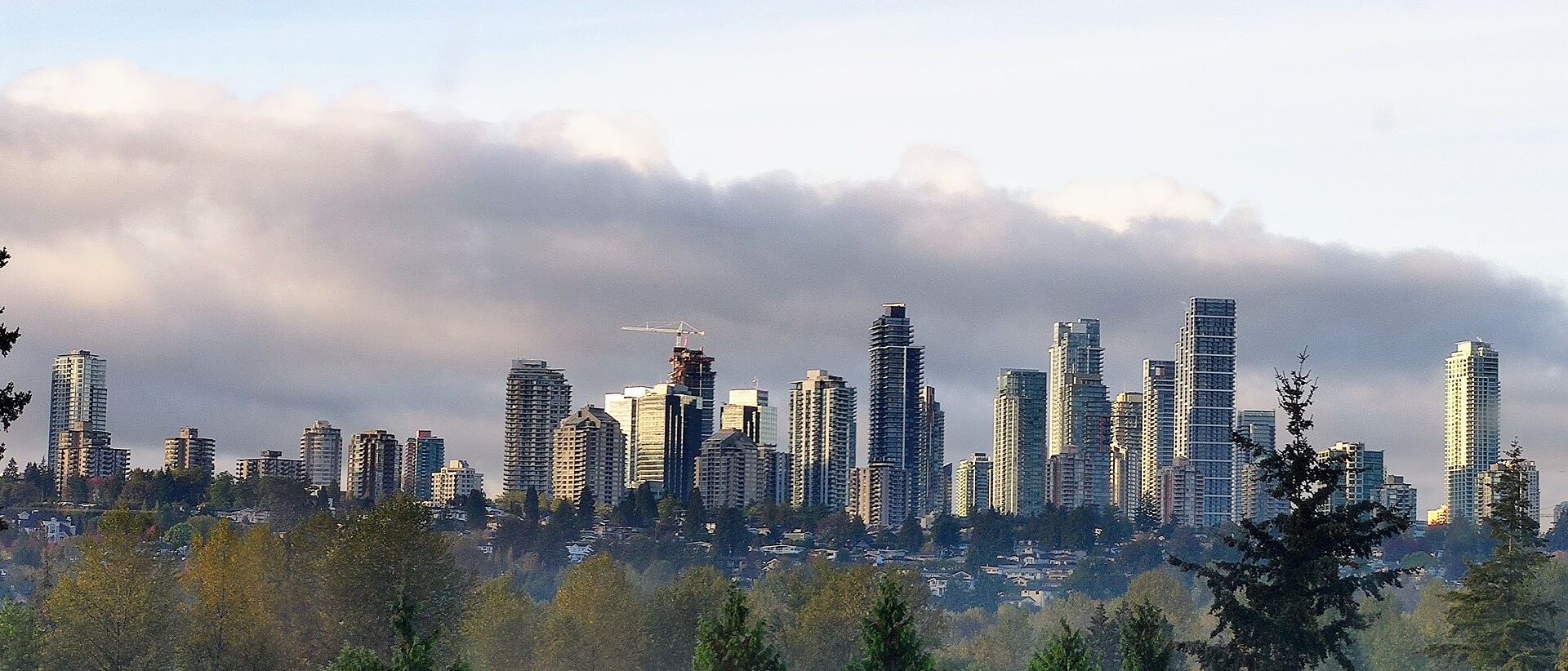 Burnaby skyline at Metrotown
